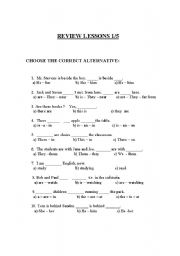 English worksheet: grammar exercises