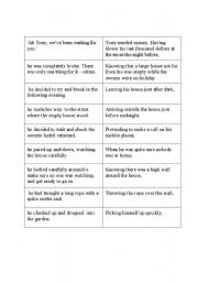 Participial Clause Activity