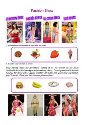 English Worksheet: Fashion Show 