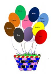 English worksheet: Balloons