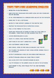 top tips for learning english