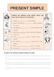 English Worksheet: PRESENT SIMPLE