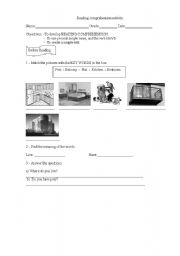 English worksheet: Simons life in the city