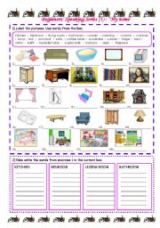 English Worksheet: Speaking series (5) - My home