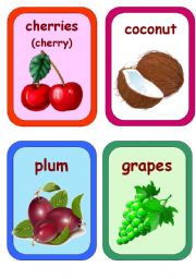 English Worksheet: Fruits, Vegetables, Fastfood, Snacks & Drinks 2-9