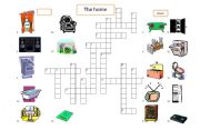 English worksheet: A crossword puzzle - The home