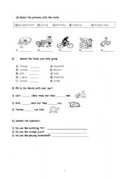 English worksheet: Mixed exercises for beginners