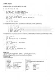 English Worksheet: Coraline Scene 9