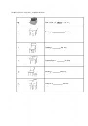 English worksheet: preposition exercise