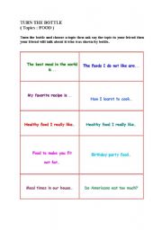 English Worksheet: Game - Food