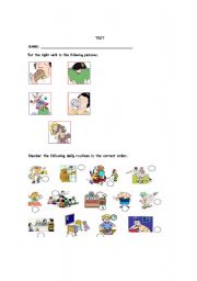 English worksheet: Test 