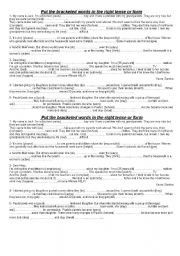 English Worksheet: Family