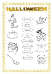 English Worksheet: HALLOWEEN...