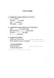 English Worksheet: worksheet