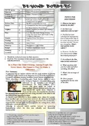 English Worksheet: BEYOND BORDERS (Angelina Jolie & Clive Owen)