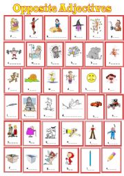 English Worksheet: Opposite Adjectives