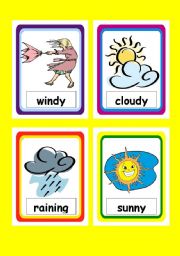 Weather Flashcards Esl Worksheet By Tw Karen