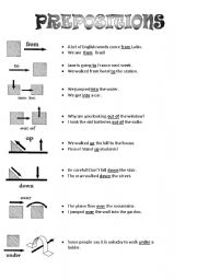 English Worksheet: Prepositoins