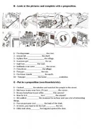 English Worksheet: PREPOSITIONS - PART II