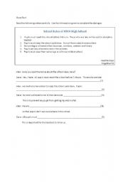 English Worksheet: clozetext