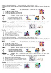 English Worksheet: punctuating direct speech