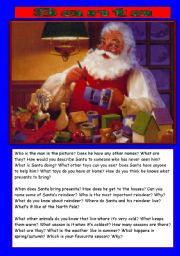 English Worksheet: Christmas: Santa