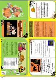 Happy Halloween minibook ( 3 fun poems + activities)