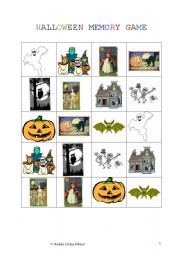           HALLOWEEN MEMORY GAME 