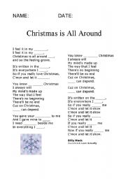 English worksheet: Christmas is all ariound