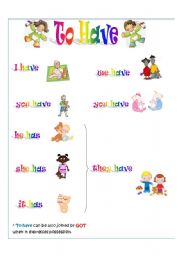 English Worksheet: To Have