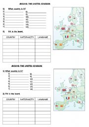 English Worksheet: Around the UK