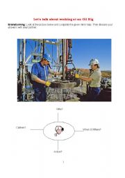 English Worksheet: Teaching English For Oil Industry