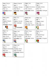 English Worksheet: Identity cards