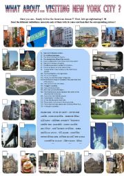 English Worksheet: What about... visiting New York city ?