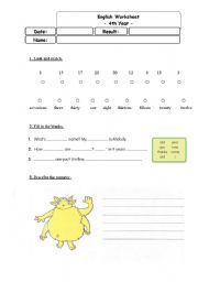 English worksheet: English Worksheet