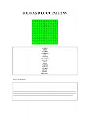 English worksheet: WORD SEARCH PLUS HIDDEN MESSAGE