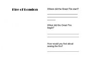 English worksheet: Great Fire of London comprehension