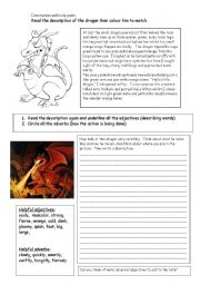 English Worksheet: describing character attributes
