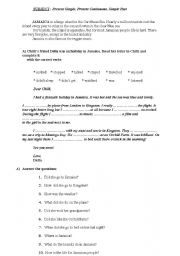 English worksheet: tenses