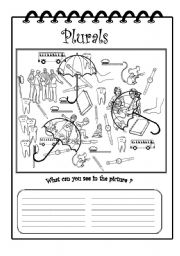 English Worksheet: Plurals