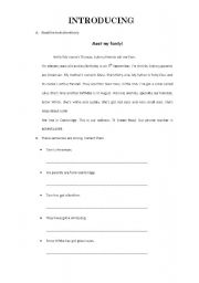 English worksheet: Apresentao