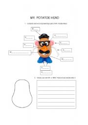 English Worksheet: MR. Potatoe Head