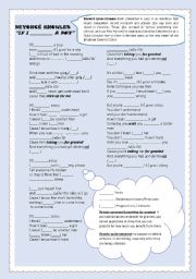 English Worksheet: IF I WERE A BOY