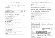English Worksheet: All about me!! Mind map and speaking activity