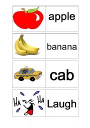 English Worksheet: Memory game (phonetic contrasting sounds)