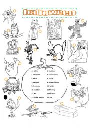 English Worksheet: HALLOWEEN