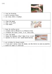 English Worksheet: first aid