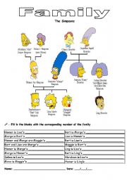 English Worksheet: Family