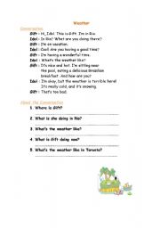 English worksheet: weather