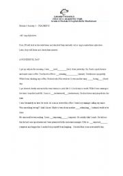 English Worksheet: -ed / -ing Adjectives